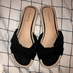 Black Knot Espadrille Sandal